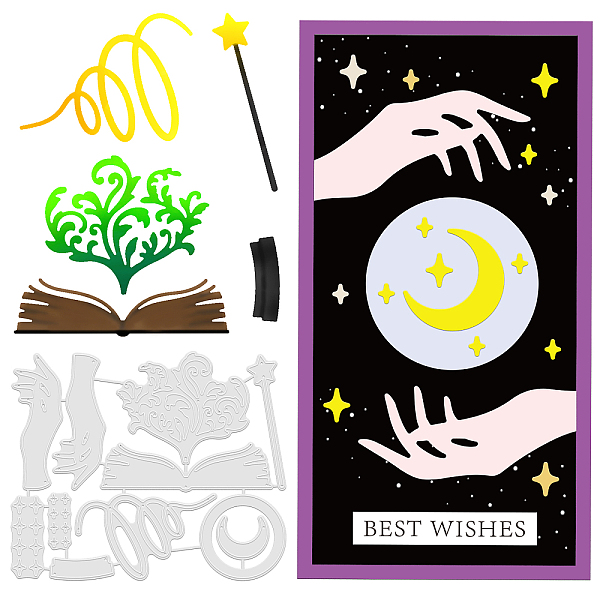 PandaHall GLOBLELAND 1Set 10Pcs Magic Book Cutting Dies Metal Divination Magic Hand Die Cuts Embossing Stencils Template for Paper Card...
PandaHall GLOBLELAND 1Set 10Pcs Magic Book Cutting Dies Metal Divination Magic Hand Die Cuts Embossing Stencils Template for Paper Card...