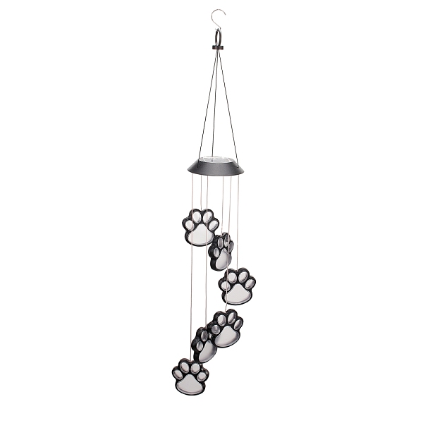PandaHall LED Solar Powered Paw Print Wind Chime, Waterproof, with Resin and Iron Findings, for Outdoor, Garden, Yard, Festival Decoration..., Black
PandaHall LED Solar Powered Paw Print Wind Chime, Waterproof, with Resin and Iron Findings, for Outdoor, Garden, Yard, Festival Decoration..., Black