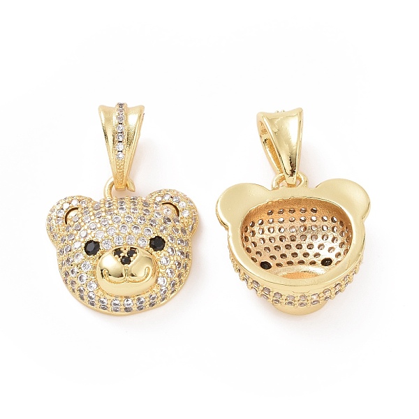 PandaHall Brass Micro Pave Cubic Zirconia Pendants, Bear Head Charm, Real 18K Gold Plated, Clear, 19x19x8mm, Hole: 5x8mm Brass+Cubic...
PandaHall Brass Micro Pave Cubic Zirconia Pendants, Bear Head Charm, Real 18K Gold Plated, Clear, 19x19x8mm, Hole: 5x8mm Brass+Cubic...