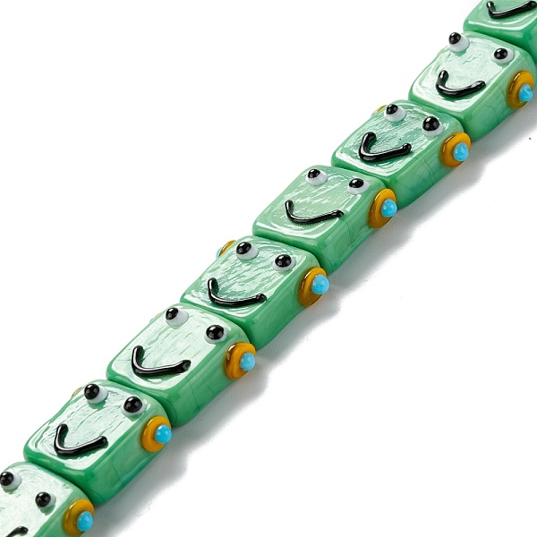 PandaHall Handmade Lampwork Beads Strands, Robot Head, Medium Sea Green, 13.5~14x10~17x7~8mm, Hole: 1mm, about 20pcs/strand, 11.30 inch...
PandaHall Handmade Lampwork Beads Strands, Robot Head, Medium Sea Green, 13.5~14x10~17x7~8mm, Hole: 1mm, about 20pcs/strand, 11.30 inch...