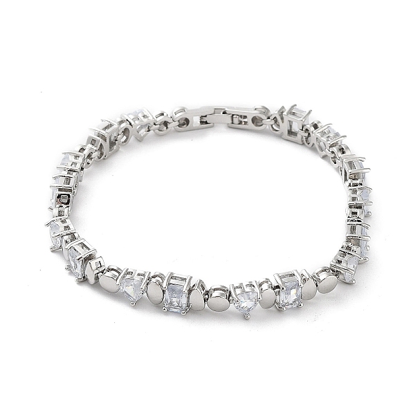 PandaHall Brass Rectangle & Teardrop & Flat Round Link Chain Bracelets, Cubic Zirconia Tennis Bracelet, Platinum, 7-5/8 inch(19.4cm) Cubic...
PandaHall Brass Rectangle & Teardrop & Flat Round Link Chain Bracelets, Cubic Zirconia Tennis Bracelet, Platinum, 7-5/8 inch(19.4cm) Cubic...