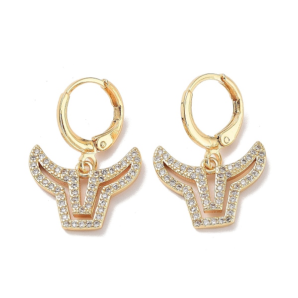 PandaHall Real 18K Gold Plated Brass Dangle Leverback Earrings, with Cubic Zirconia, Cattle, Clear, 24.5x17mm Cubic Zirconia Cattle Clear
PandaHall Real 18K Gold Plated Brass Dangle Leverback Earrings, with Cubic Zirconia, Cattle, Clear, 24.5x17mm Cubic Zirconia Cattle Clear