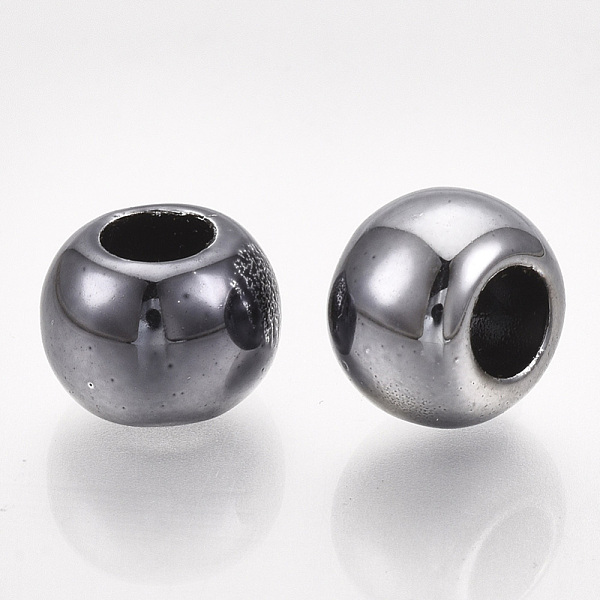 PandaHall UV Plating ABS Plastic European Beads, Large Hole Beads, Round, Gunmetal, 8x6mm, Hole: 4.5mm ABS Plastic Round
PandaHall UV Plating ABS Plastic European Beads, Large Hole Beads, Round, Gunmetal, 8x6mm, Hole: 4.5mm ABS Plastic Round