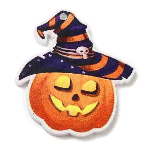 PandaHall Halloween Themed Opaque Printed Acrylic Pendants, Pumpkin Charm, Pumpkin, 38.5x24.5x2mm, Hole: 2mm Acrylic Pumpkin
PandaHall Halloween Themed Opaque Printed Acrylic Pendants, Pumpkin Charm, Pumpkin, 38.5x24.5x2mm, Hole: 2mm Acrylic Pumpkin