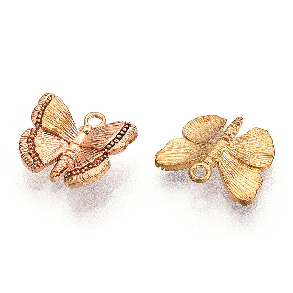 PandaHall Brass Charms, Nickel Free, Butterfly, Unplated, 10x11x3mm, Hole: 1mm Brass Butterfly
PandaHall Brass Charms, Nickel Free, Butterfly, Unplated, 10x11x3mm, Hole: 1mm Brass Butterfly