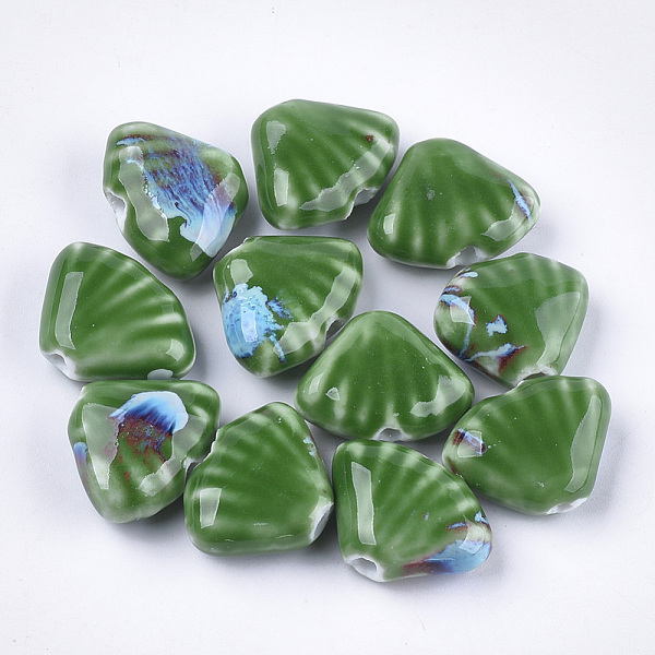 PandaHall Handmade Porcelain Beads, Fancy Antique Glazed Porcelain, Fan, Green, 18x22.5~23.5x8.5~9.5mm, Hole: 2.5~3mm Porcelain Fan Green
PandaHall Handmade Porcelain Beads, Fancy Antique Glazed Porcelain, Fan, Green, 18x22.5~23.5x8.5~9.5mm, Hole: 2.5~3mm Porcelain Fan Green