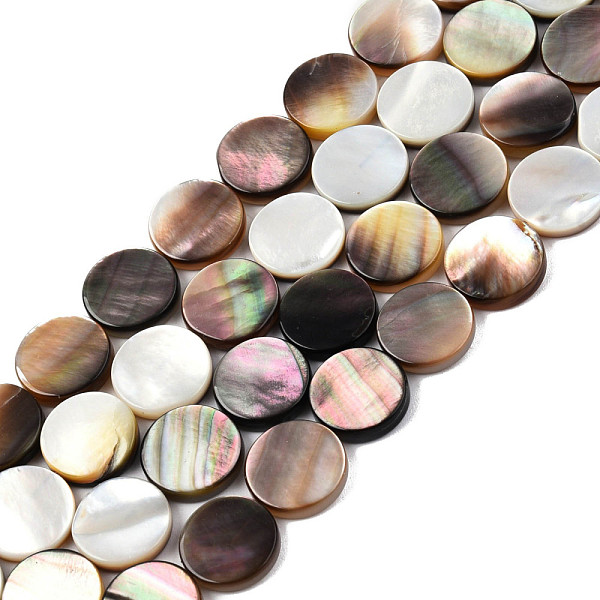 PandaHall Natural Black Lip Shell Beads Strands, Flat Round, 12x2.5~3mm, Hole: 0.7mm, about 33pcs/strand, 15.28 inch(38.8cm) Black Lip Shell...
PandaHall Natural Black Lip Shell Beads Strands, Flat Round, 12x2.5~3mm, Hole: 0.7mm, about 33pcs/strand, 15.28 inch(38.8cm) Black Lip Shell...