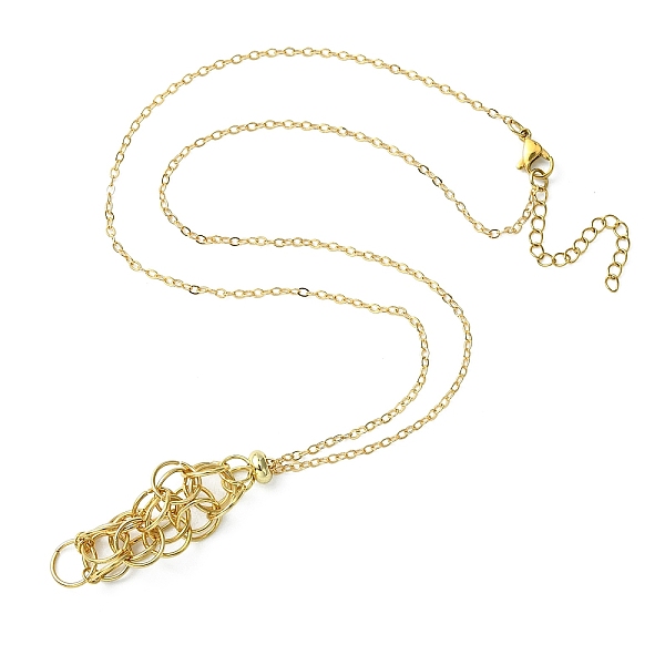 PandaHall 304 Stainless Steel Macrame Pouch Empty Stone Holder for Pendant Necklaces Making, with Slide Beaded and Brass Cable Chains...
PandaHall 304 Stainless Steel Macrame Pouch Empty Stone Holder for Pendant Necklaces Making, with Slide Beaded and Brass Cable Chains...