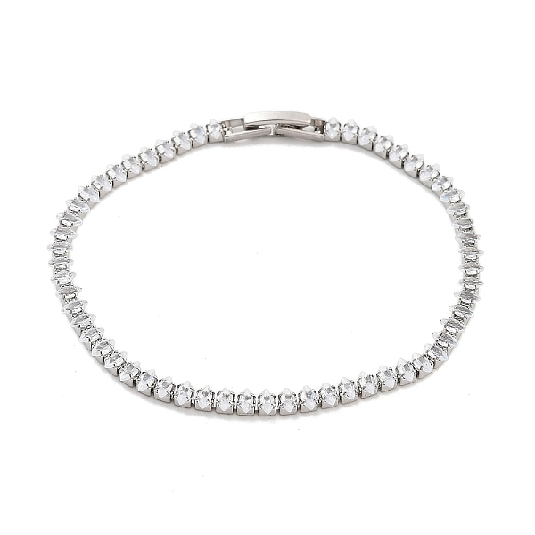 PandaHall Brass Pave Clear Cubic Zirconia Horse Eye Link Bracelets, Nickle Free, Long-Lasting Plated, Platinum, 7-3/8 inch(18.6cm) Cubic...
PandaHall Brass Pave Clear Cubic Zirconia Horse Eye Link Bracelets, Nickle Free, Long-Lasting Plated, Platinum, 7-3/8 inch(18.6cm) Cubic...