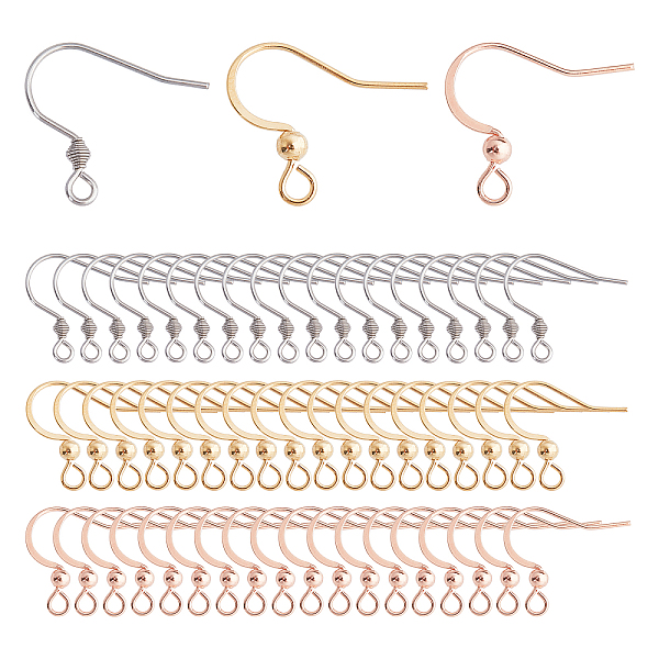 PandaHall Unicraftale 304 Stainless Steel Earring Hooks, with Horizontal Loop, Mixed Color, 90pcs/box 304 Stainless Steel
PandaHall Unicraftale 304 Stainless Steel Earring Hooks, with Horizontal Loop, Mixed Color, 90pcs/box 304 Stainless Steel