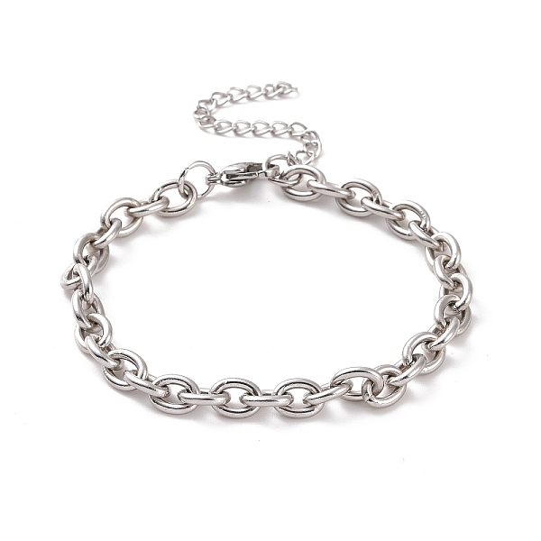 PandaHall 304 Stainless Steel Cable Chain Bracelet for Men Women, Stainless Steel Color, 7-1/8 inch(18cm), Link: 8x6x1.5mm 304 Stainless...
PandaHall 304 Stainless Steel Cable Chain Bracelet for Men Women, Stainless Steel Color, 7-1/8 inch(18cm), Link: 8x6x1.5mm 304 Stainless...