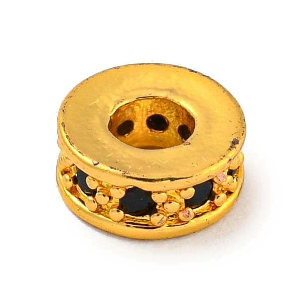 PandaHall Brass Micro Pave Black Cubic Zirconia Beads, Flat Round, Real 18K Gold Plated, 7x2.5mm, Hole: 3mm Brass+Cubic Zirconia Flat Round...
PandaHall Brass Micro Pave Black Cubic Zirconia Beads, Flat Round, Real 18K Gold Plated, 7x2.5mm, Hole: 3mm Brass+Cubic Zirconia Flat Round...