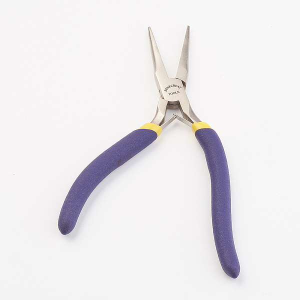 PandaHall Jewelry Pliers, Iron Chain Nose Pliers, with Curved Handle, Midnight Blue, 153x90x10mm Iron Blue
PandaHall Jewelry Pliers, Iron Chain Nose Pliers, with Curved Handle, Midnight Blue, 153x90x10mm Iron Blue