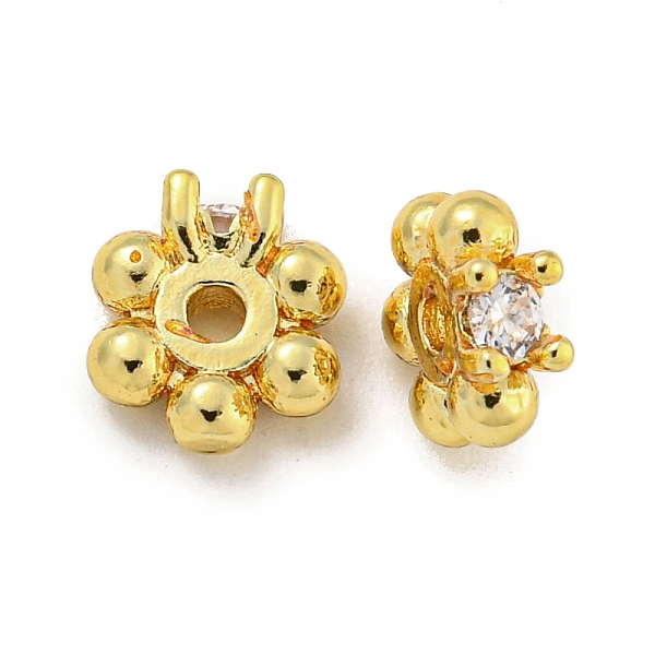 PandaHall Rack Plating Brass Cubic Zirconia Beads, Long-Lasting Plated, Lead Free & Cadmium Free, Flower, Real 18K Gold Plated, 6.5x6x2.5mm...
PandaHall Rack Plating Brass Cubic Zirconia Beads, Long-Lasting Plated, Lead Free & Cadmium Free, Flower, Real 18K Gold Plated, 6.5x6x2.5mm...