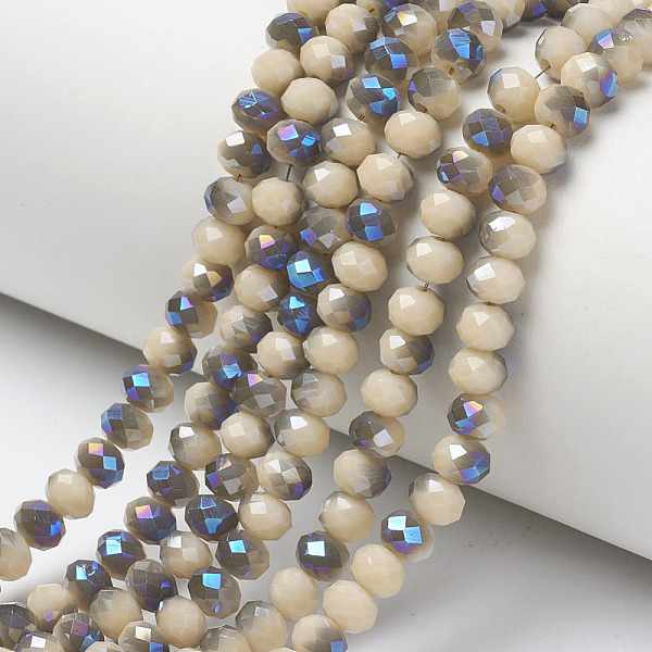 PandaHall Electroplate Opaque Solid Color Glass Beads Strands, Half Plated, Blue Plated, Faceted, Rondelle, PapayaWhip, 4x3mm, Hole: 0.4mm..., Orange
PandaHall Electroplate Opaque Solid Color Glass Beads Strands, Half Plated, Blue Plated, Faceted, Rondelle, PapayaWhip, 4x3mm, Hole: 0.4mm..., Orange
