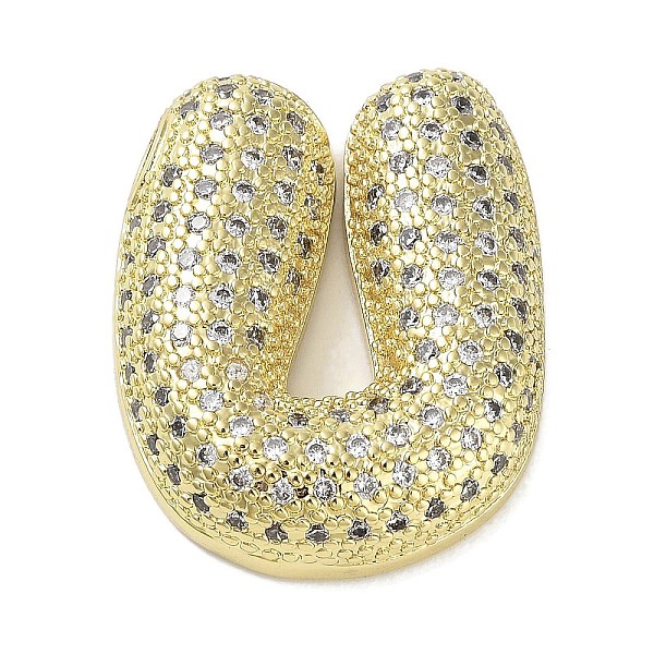 PandaHall Rack Plating Brass Micro Pave Clear Cubic Zirconia Pendants, Lead Free & Cadmium Free, Long-Lasting Plated, Letter U, 25x20x5.5mm...
PandaHall Rack Plating Brass Micro Pave Clear Cubic Zirconia Pendants, Lead Free & Cadmium Free, Long-Lasting Plated, Letter U, 25x20x5.5mm...