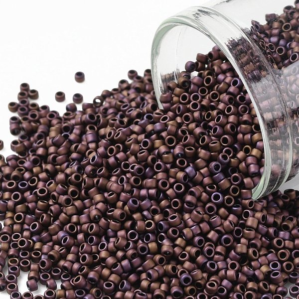 PandaHall TOHO Round Seed Beads, Japanese Seed Beads, (703) Matte Color Mauve Mocha, 15/0, 1.5mm, Hole: 0.7mm, about 3000pcs/10g Glass..., Purple
PandaHall TOHO Round Seed Beads, Japanese Seed Beads, (703) Matte Color Mauve Mocha, 15/0, 1.5mm, Hole: 0.7mm, about 3000pcs/10g Glass..., Purple