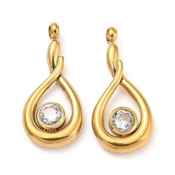 PandaHall 304 Stainless Steel Pendants, with Glass Rhinestone, Teardrop Charms, Real 14K Gold Plated, 18x8x2mm, Hole: 1.2mm Stainless...
PandaHall 304 Stainless Steel Pendants, with Glass Rhinestone, Teardrop Charms, Real 14K Gold Plated, 18x8x2mm, Hole: 1.2mm Stainless...