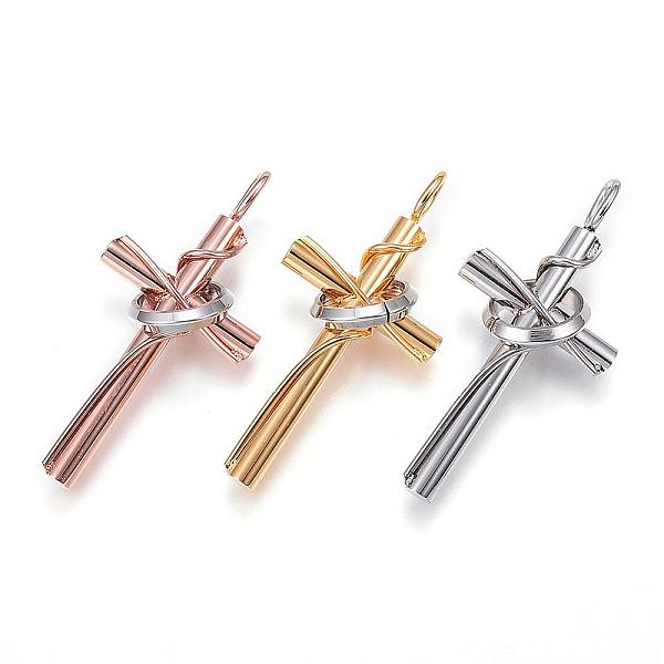 PandaHall 304 Stainless Steel Pendants, Cross with Circle, Mixed Color, 36x17x10mm, Hole: 4x2.5mm 304 Stainless Steel Cross Multicolor
PandaHall 304 Stainless Steel Pendants, Cross with Circle, Mixed Color, 36x17x10mm, Hole: 4x2.5mm 304 Stainless Steel Cross Multicolor