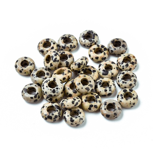 PandaHall Natural Dalmatian Jasper European Beads, Large Hole Beads, Rondelle, 12x6mm, Hole: 5mm Dalmatian Jasper Rondelle
PandaHall Natural Dalmatian Jasper European Beads, Large Hole Beads, Rondelle, 12x6mm, Hole: 5mm Dalmatian Jasper Rondelle