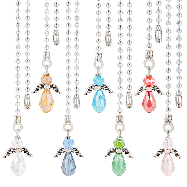 PandaHall BENECREAT 7Pcs Angel Faceted Glass Ceiling Fan Pull Chain Extenders, Multi-Color Crystal Ceiling Fan Extension with Ironl Ball..., Multicolor
PandaHall BENECREAT 7Pcs Angel Faceted Glass Ceiling Fan Pull Chain Extenders, Multi-Color Crystal Ceiling Fan Extension with Ironl Ball..., Multicolor