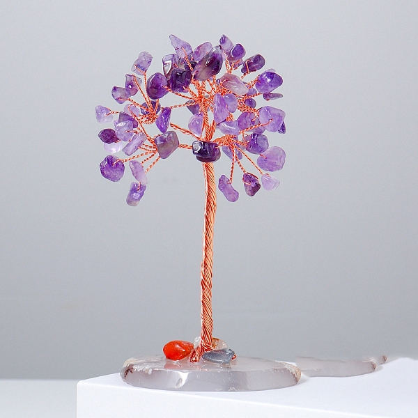 PandaHall Natural Amethyst Chips Tree of Life Decorations, Natural Agate Slices Base with Copper Wire Feng Shui Energy Stone Gift for Women...
PandaHall Natural Amethyst Chips Tree of Life Decorations, Natural Agate Slices Base with Copper Wire Feng Shui Energy Stone Gift for Women...
