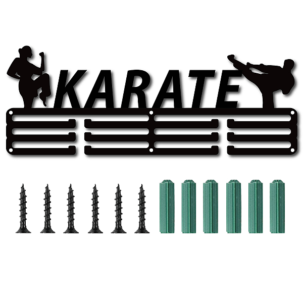 PandaHall Iron Medal Holder, Medals Display Hanger Rack, Medal Holder Frame, Rectangle with Word Karate, Black, 15x40cm Iron Black
PandaHall Iron Medal Holder, Medals Display Hanger Rack, Medal Holder Frame, Rectangle with Word Karate, Black, 15x40cm Iron Black
