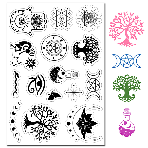 PandaHall CRASPIRE Evil Eye Tree of Life Clear Rubber Stamps Mandala Lotus Meditate Hamsa Hand Moon Mystic Transparent Silicone Seals Stamp...
PandaHall CRASPIRE Evil Eye Tree of Life Clear Rubber Stamps Mandala Lotus Meditate Hamsa Hand Moon Mystic Transparent Silicone Seals Stamp...