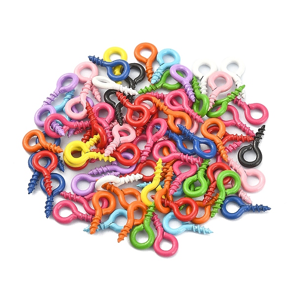 PandaHall 500Pcs Iron Screw Eye Pin Peg Bails, For Half Drilled Beads, Mixed Color, 8x4x1.2mm, Hole: 2mm, Pin: 1.2mm Iron Multicolor
PandaHall 500Pcs Iron Screw Eye Pin Peg Bails, For Half Drilled Beads, Mixed Color, 8x4x1.2mm, Hole: 2mm, Pin: 1.2mm Iron Multicolor