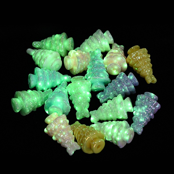 PandaHall UV Plating Opaque Luminous Acrylic Beads, Iridescent, Christmas Tree, Mixed Color, 31x19x19mm, Hole: 2.6mm Acrylic Christmas Tree..., Multicolor
PandaHall UV Plating Opaque Luminous Acrylic Beads, Iridescent, Christmas Tree, Mixed Color, 31x19x19mm, Hole: 2.6mm Acrylic Christmas Tree..., Multicolor