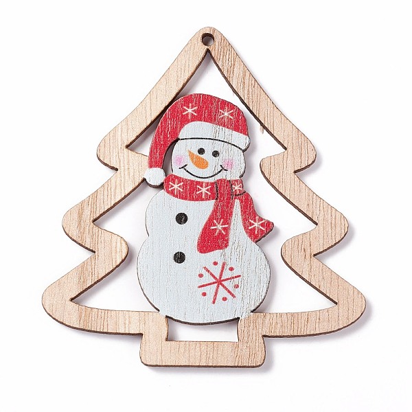 PandaHall Printed Wood Big Pendants, Christmas Tree with Snowman, Colorful, 79.5x74x2.5mm, Hole: 2.5mm Wood Tree Multicolor
PandaHall Printed Wood Big Pendants, Christmas Tree with Snowman, Colorful, 79.5x74x2.5mm, Hole: 2.5mm Wood Tree Multicolor