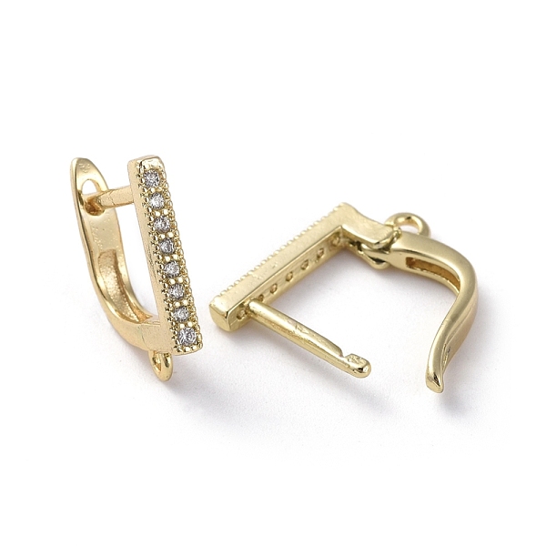 PandaHall Brass Micro Pave Cubic Zirconia Hoop Earring Findings with Latch Back Closure, with Horizontal Loop, Clear, Golden, 15x2x12mm...
PandaHall Brass Micro Pave Cubic Zirconia Hoop Earring Findings with Latch Back Closure, with Horizontal Loop, Clear, Golden, 15x2x12mm...