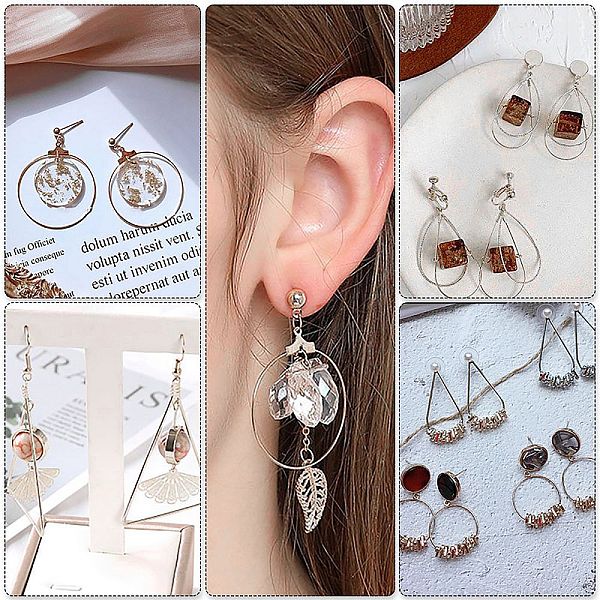 PandaHall DIY Earring Kits, Including 304 Stainless Steel Hoop Earring Findings,Plastic Ear Nuts, 304 Stainless Steel Earring Hook...
PandaHall DIY Earring Kits, Including 304 Stainless Steel Hoop Earring Findings,Plastic Ear Nuts, 304 Stainless Steel Earring Hook...