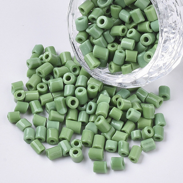 PandaHall 6/0 Glass Bugle Beads, Opaque Colours, Dark Sea Green, 6/0 3.5~5x3.5~4mm, Hole: 1mm, about 4500pcs/bag Glass Green
PandaHall 6/0 Glass Bugle Beads, Opaque Colours, Dark Sea Green, 6/0 3.5~5x3.5~4mm, Hole: 1mm, about 4500pcs/bag Glass Green