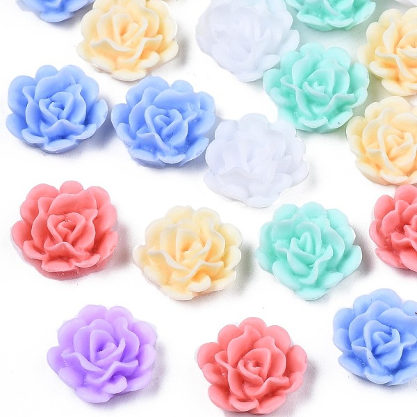 PandaHall Opaque Resin Cabochons, Rubberized Style, Flower, Mixed Color, 12x12x4.5mm Resin Flower Multicolor
PandaHall Opaque Resin Cabochons, Rubberized Style, Flower, Mixed Color, 12x12x4.5mm Resin Flower Multicolor