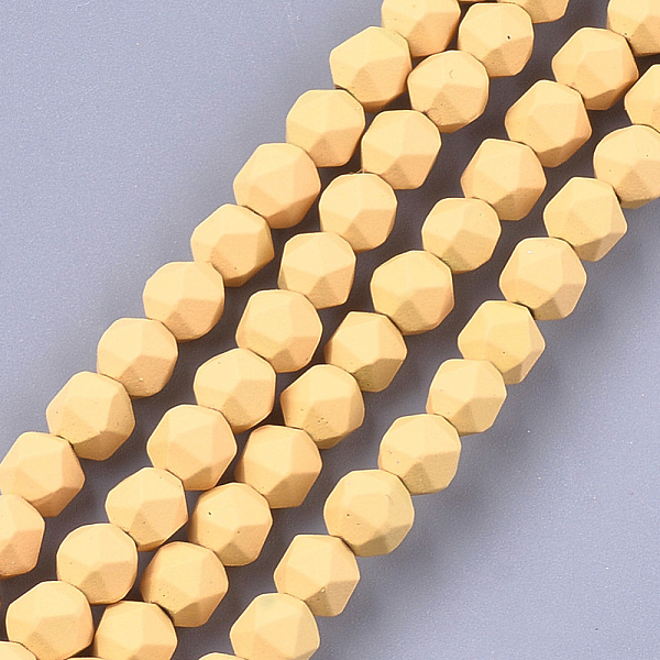PandaHall Spray Painted Non-magnetic Synthetic Hematite Beads Strands, Star Cut Round Beads, Faceted, Gold, 6x6x6mm, Hole: 0.8mm, about...
PandaHall Spray Painted Non-magnetic Synthetic Hematite Beads Strands, Star Cut Round Beads, Faceted, Gold, 6x6x6mm, Hole: 0.8mm, about...