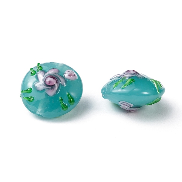 PandaHall Handmade Lampwork Beads, Half Round wit Flower, Sky Blue, 20x10mm, Hole: 2mm Lampwork Half Round Blue
PandaHall Handmade Lampwork Beads, Half Round wit Flower, Sky Blue, 20x10mm, Hole: 2mm Lampwork Half Round Blue