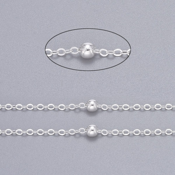 PandaHall Brass Flat Oval Cable Chains, Satellite Chains, with Round Beads, Unwelded, with Spool, Cadmium Free & Nickel Free & Lead Free...
PandaHall Brass Flat Oval Cable Chains, Satellite Chains, with Round Beads, Unwelded, with Spool, Cadmium Free & Nickel Free & Lead Free...