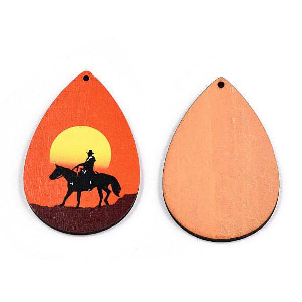 PandaHall Single Face Printed Basswood Big Pendants, Teardrop Charm, Orange Red, 60x40x3mm, Hole: 2mm Wood Teardrop
PandaHall Single Face Printed Basswood Big Pendants, Teardrop Charm, Orange Red, 60x40x3mm, Hole: 2mm Wood Teardrop