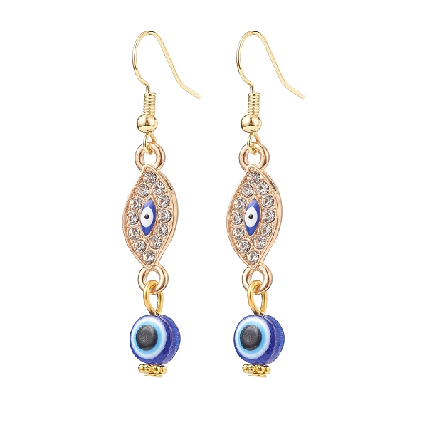 PandaHall Crystal Rhinestone Dangle Earrings with Enamel Evil Eye, Brass Drop Earrings with Resin Beaded for Women, Golden, Horse Eye..., Blue
PandaHall Crystal Rhinestone Dangle Earrings with Enamel Evil Eye, Brass Drop Earrings with Resin Beaded for Women, Golden, Horse Eye..., Blue