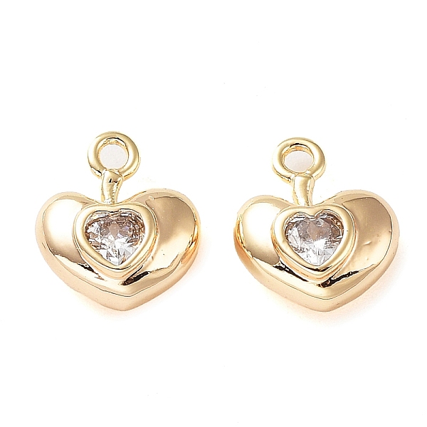 PandaHall Rack Plating Brass Micro Pave Cubic Zirconia Pendants, Heart Charm, Real 18K Gold Plated, 9.5x8x4mm, Hole: 1.2mm Brass+Cubic..., Clear
PandaHall Rack Plating Brass Micro Pave Cubic Zirconia Pendants, Heart Charm, Real 18K Gold Plated, 9.5x8x4mm, Hole: 1.2mm Brass+Cubic..., Clear