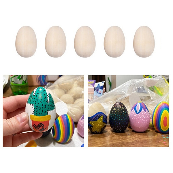 PandaHall Unfinished Chinese Cherry Wooden Simulated Egg Display Decorations, for Easter Egg Painting Craft, Floral White, 32x22mm Wood
PandaHall Unfinished Chinese Cherry Wooden Simulated Egg Display Decorations, for Easter Egg Painting Craft, Floral White, 32x22mm Wood