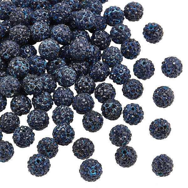 PandaHall 100Pcs Pave Disco Ball Beads, Polymer Clay Rhinestone Beads, Round, Montana, Midnight Blue, 10mm, Hole: 1.5mm Polymer Clay+Glass...
PandaHall 100Pcs Pave Disco Ball Beads, Polymer Clay Rhinestone Beads, Round, Montana, Midnight Blue, 10mm, Hole: 1.5mm Polymer Clay+Glass...