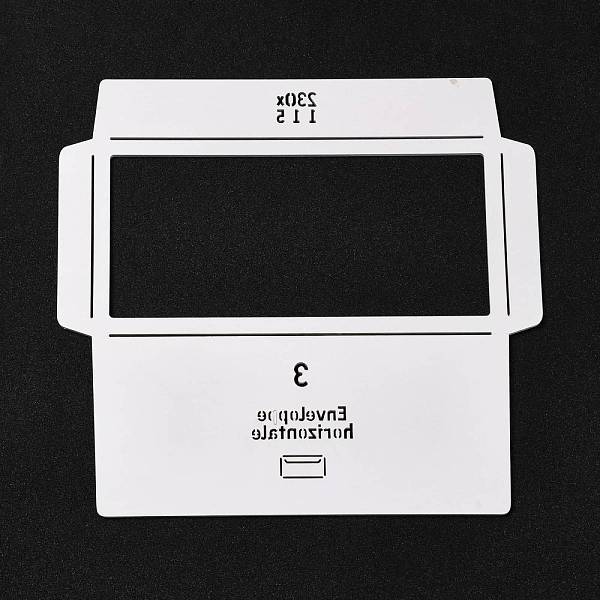 PandaHall White DIY Envelope Template, Envelope Stencil with Clear Window Part, for Rectangular Envelope Making, White, 25x26.9x0.3cm, Inner...
PandaHall White DIY Envelope Template, Envelope Stencil with Clear Window Part, for Rectangular Envelope Making, White, 25x26.9x0.3cm, Inner...
