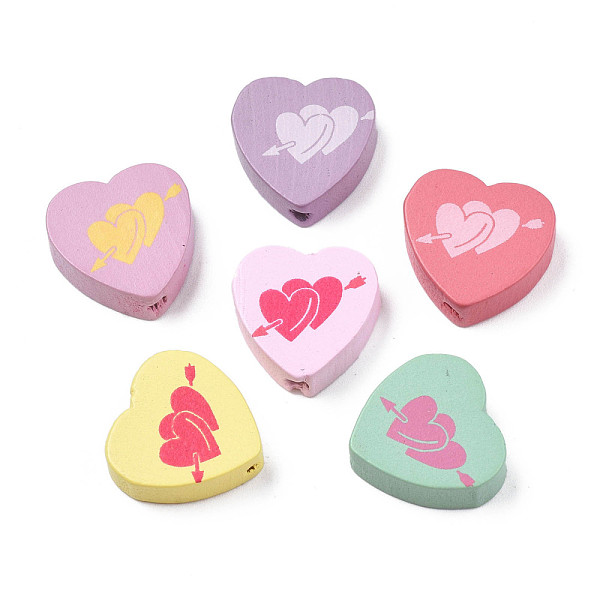 PandaHall Spray Painted Maple Wood Beads, Printed, Heart, Mixed Color, 16.5x17.5x6mm, Hole: 1.8mm, about 575pcs/500g Maple Wood Heart..., Multicolor
PandaHall Spray Painted Maple Wood Beads, Printed, Heart, Mixed Color, 16.5x17.5x6mm, Hole: 1.8mm, about 575pcs/500g Maple Wood Heart..., Multicolor