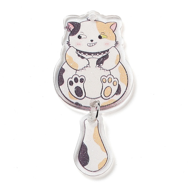 PandaHall Acrylic Pendants, Cat, White, 56x26x2.5mm, Hole: 1.8mm Alloy+Acrylic Cat Shape White
PandaHall Acrylic Pendants, Cat, White, 56x26x2.5mm, Hole: 1.8mm Alloy+Acrylic Cat Shape White