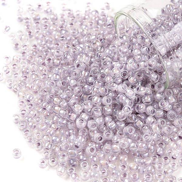 PandaHall TOHO Round Seed Beads, Japanese Seed Beads, (786) Inside Color AB Crystal/Pale Lavender Lined, 8/0, 3mm, Hole: 1mm, about..., Purple
PandaHall TOHO Round Seed Beads, Japanese Seed Beads, (786) Inside Color AB Crystal/Pale Lavender Lined, 8/0, 3mm, Hole: 1mm, about..., Purple