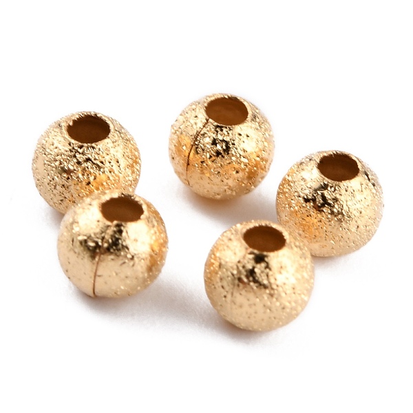PandaHall Long-Lasting Plated Brass Beads, Textured Beads, Round, Real 24K Gold Plated, 4mm, Hole: 1.5mm Brass Round
PandaHall Long-Lasting Plated Brass Beads, Textured Beads, Round, Real 24K Gold Plated, 4mm, Hole: 1.5mm Brass Round