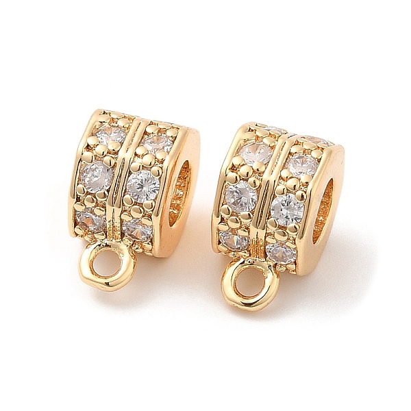 PandaHall Brass Micro Pave Cubic Zirconia Tube Bails, Column, Real 18K Gold Plated, 11.5x6x8.5mm, Hole: 1.6mm, Inner Diameter: 4mm..., Clear
PandaHall Brass Micro Pave Cubic Zirconia Tube Bails, Column, Real 18K Gold Plated, 11.5x6x8.5mm, Hole: 1.6mm, Inner Diameter: 4mm..., Clear
