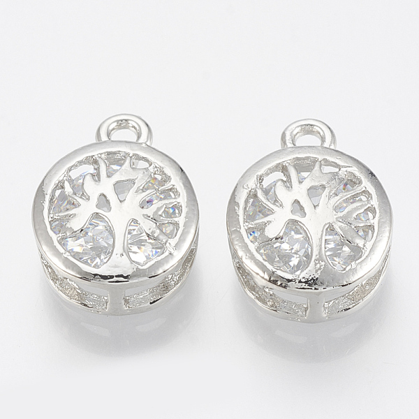 PandaHall Alloy Cubic Zirconia Charms, Flat Round with Tree of Life, Platinum, 14.5x10.5x5.5mm, Hole: 1.6mm Alloy+Cubic Zirconia Flat Round
PandaHall Alloy Cubic Zirconia Charms, Flat Round with Tree of Life, Platinum, 14.5x10.5x5.5mm, Hole: 1.6mm Alloy+Cubic Zirconia Flat Round